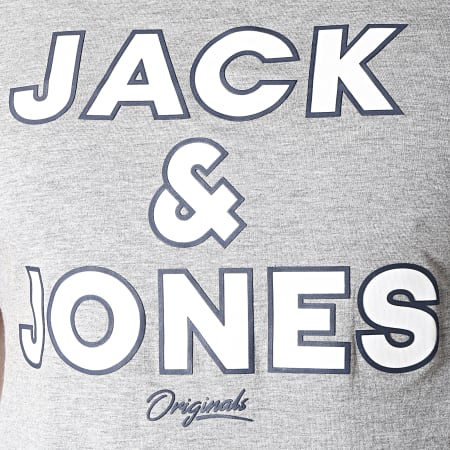 Jack And Jones - Tee Shirt Southern Gris Chiné