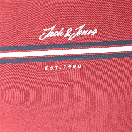 Jack And Jones - Tee Shirt Davis Rouge Brique