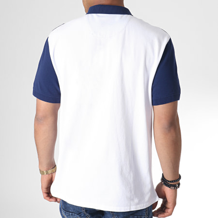 Pepe Jeans - Polo Manches Courtes Fidall 541220 Blanc Bleu Marine