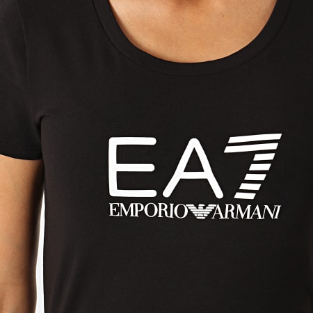 EA7 Emporio Armani - Tee Shirt Femme 8NTT63-TJ12Z Noir Blanc