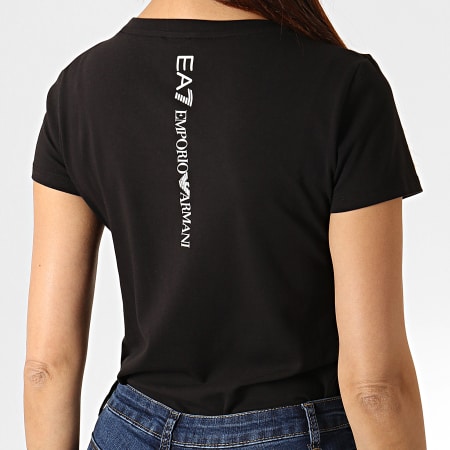 EA7 Emporio Armani - Tee Shirt Femme 8NTT63-TJ12Z Noir Blanc