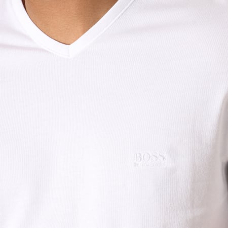 BOSS - Lot De 3 Tee Shirts Col V 50325389 Blanc