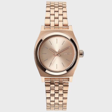 Nixon - Montre Femme Small Time Teller A399-897 All Rose Gold