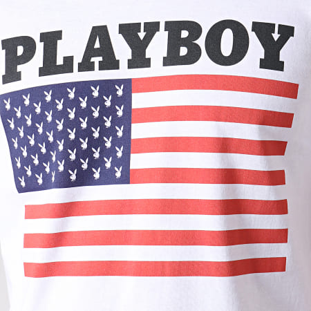 Playboy - Tee Shirt Playboy USA Blanc
