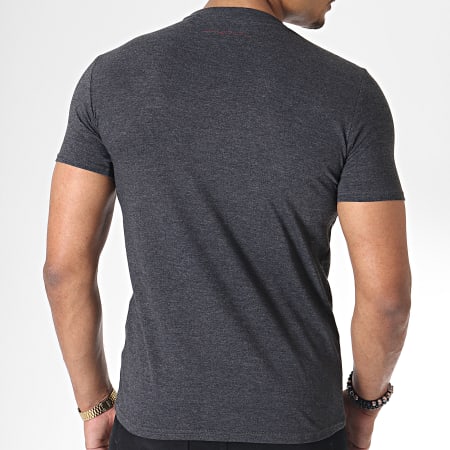 Teddy Smith - Tee Shirt Ticlass 2 Gris Anthracite Chiné