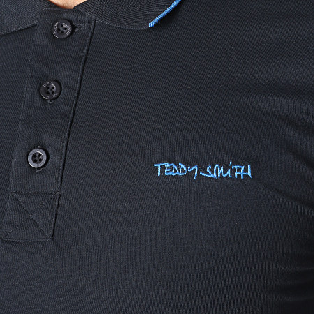 Teddy Smith - Polo Manches Courtes Pasian 2 Noir Bleu