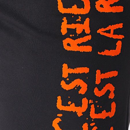 C'est Rien C'est La Rue - Short Jogging Logo Noir Orange