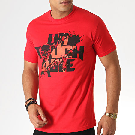 Untouchable - Tee Shirt Splatter Rouge Noir