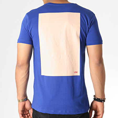 Classic Series - Tee Shirt 3346 Bleu Roi Beige