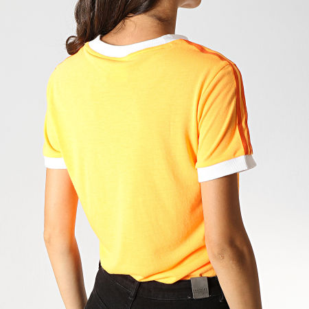 Adidas Originals - Tee Shirt Femme 3 Stripes ED7475 Orange