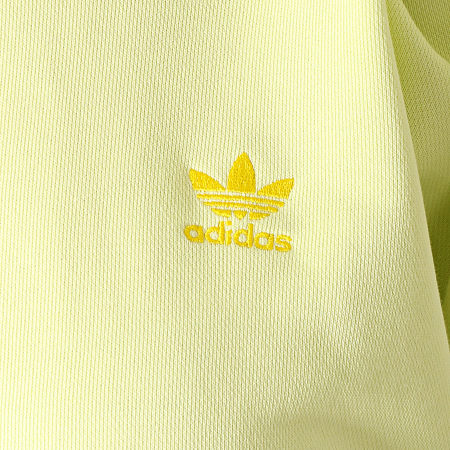 Adidas Originals -  Sweat Capuche Femme Avec Bandes Cropped FK0478 Jaune