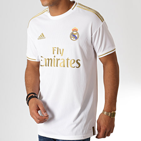 Adidas Sportswear - Maillot De Foot Jersey Real Madrid DW4433 Blanc Doré