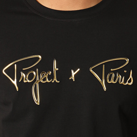 Project X Paris - Tee Shirt 1910053 Noir Doré