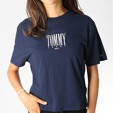 Tommy Jeans - Tee Shirt Femme Embroidery Graphic 6721 Bleu Marine