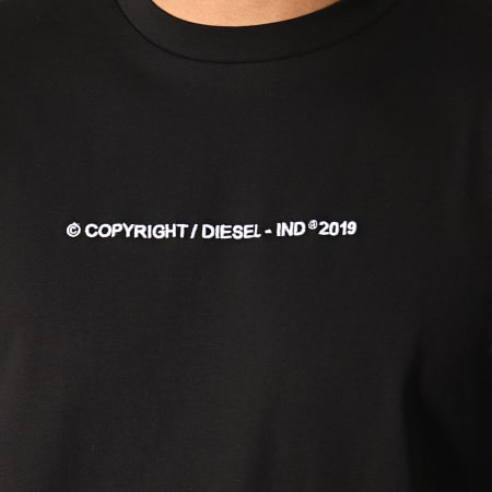 Diesel - Tee Shirt Manches Longues Just Copy 00SY8C-0PATI Noir