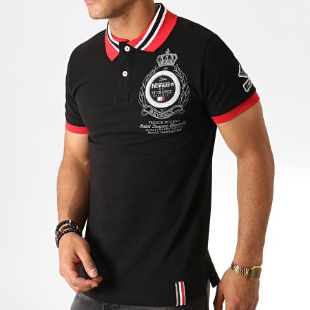 Geographical Norway - Polo Manches Courtes Korrens Noir