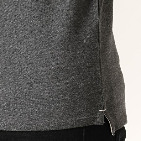 Selected - Polo Manches Courtes New Season Gris Anthracite Chiné