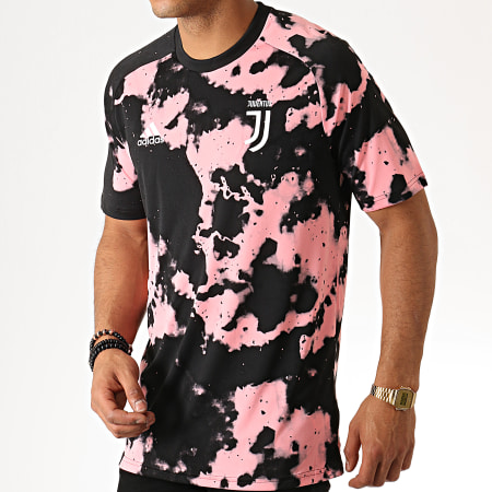 Adidas Sportswear - Tee Shirt De Sport Juventus Preshi FJ0736 Rose Noir