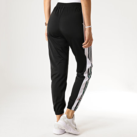 Adidas Originals - Pantalon Jogging Femme Avec Bandes ED4778 Noir Blanc Floral