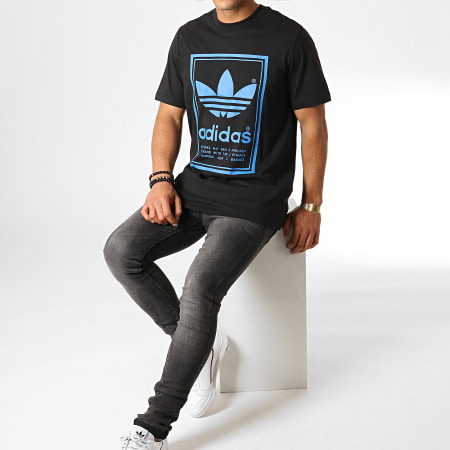 Adidas Originals - Tee Shirt Vintage ED6918 Noir Bleu