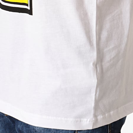 Adidas Originals - Tee Shirt Filled Label ED6937 Blanc Jaune