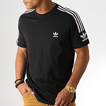 Adidas Originals - Tee Shirt A Bandes Tech ED6116 Noir