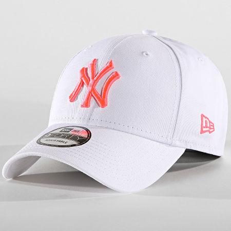 New Era - Casquette Baseball 9Forty League Essential 94 New York Yankees 12062846 Blanc Rose Fluo