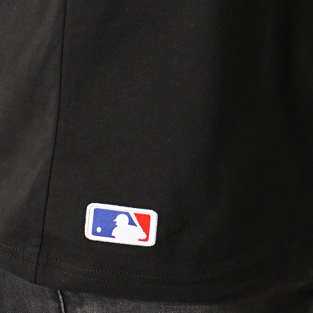 New Era - Tee Shirt MLB Core Neon Logo 12070292 Noir Orange Fluo