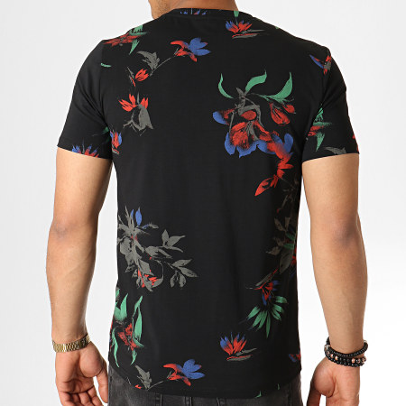 Zayne Paris  - Tee Shirt TX-280 Noir Floral
