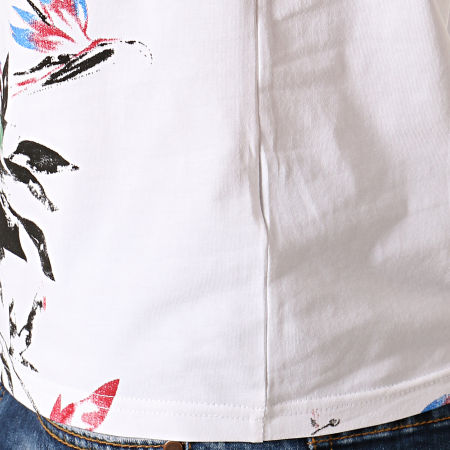 Zayne Paris  - Tee Shirt TX-280 Blanc Floral