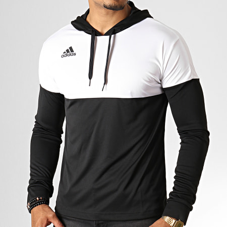 Adidas Sportswear -  Sweat Capuche LGND SHTR DX6382 Noir Blanc