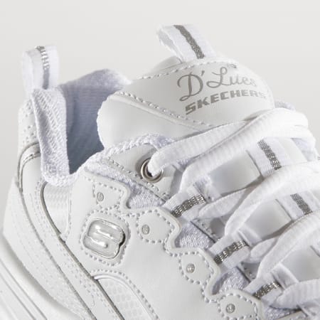 Skechers - Baskets Femme D'Lites 11931 Fresh Start White Silver