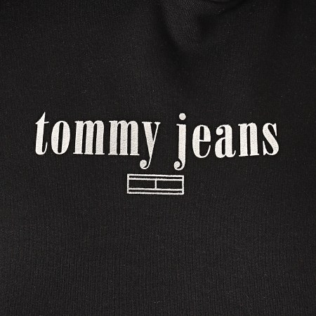 Tommy Hilfiger - Sweat Capuche Femme Metallic Logo 6776 Noir Argenté