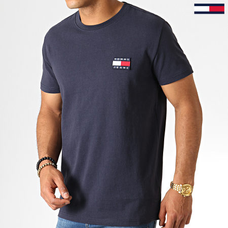 Tommy Jeans - Tee Shirt Badge 6595 Bleu Marine