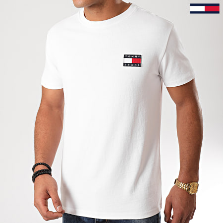 Tommy Jeans - Tee Shirt Badge 6595 Blanc