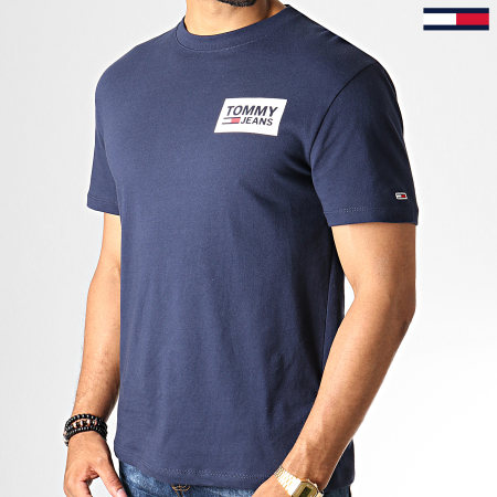 Tommy Jeans - Tee Shirt Back Multilogos 6671 Bleu Marine