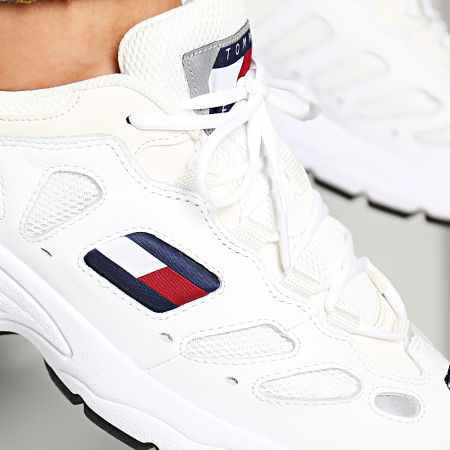 Tommy Hilfiger - Baskets Tommy Jeans Retro Sneaker 0344 100 White