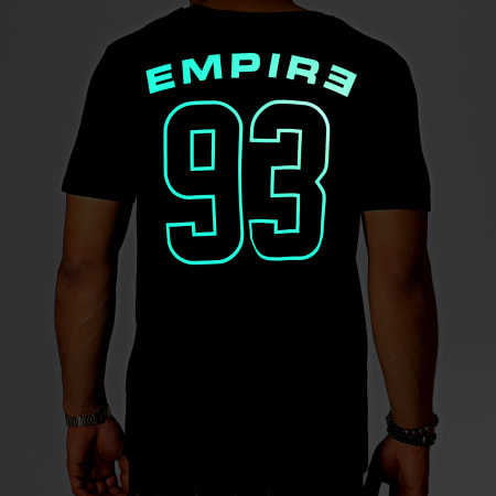 93 Empire - Maglietta con pettorina nera fosforescente