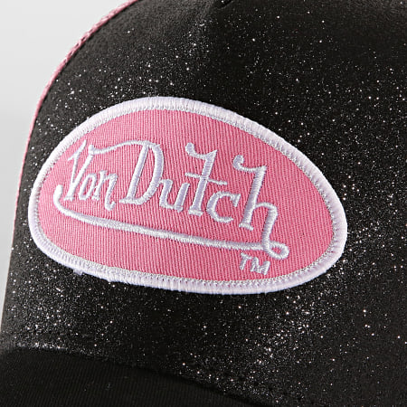 Von Dutch - Casquette Trucker Flak Rose Noir