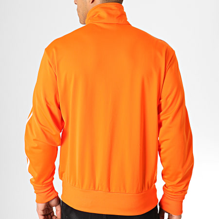 Adidas Originals - Veste Zippée A Bandes Firebird ED6074 Orange Blanc