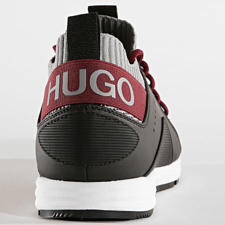 HUGO - Baskets Hybrid Runn 50411281 Noir Gris Bordeaux