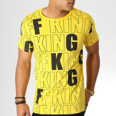 King Off - Tee Shirt KG36 Jaune Noir
