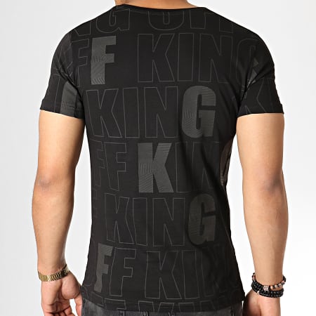 King Off - Tee Shirt KG36 Noir Gris