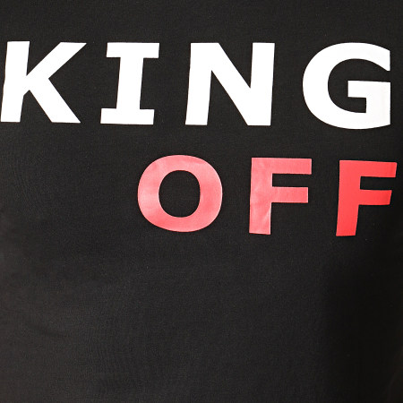 King Off - Tee Shirt A066 Noir Blanc Rouge