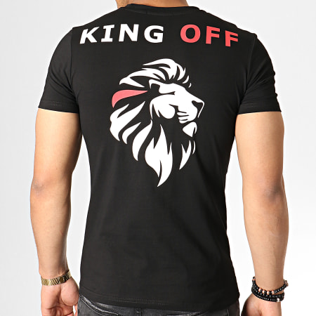 King Off - Tee Shirt A066 Noir Blanc Rouge