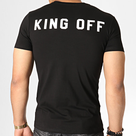 King Off - Tee Shirt A062 Noir Blanc Rouge