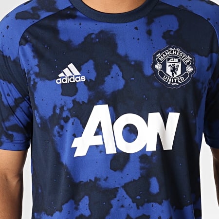 Adidas Performance - Tee Shirt Manchester United Preshi DX9089 Noir Bleu