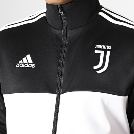 Adidas Performance - Veste Zippée Juventus 3 Stripes DX9204 Blanc Noir