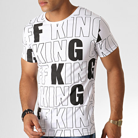 King Off - Tee Shirt KG36 Blanc Noir