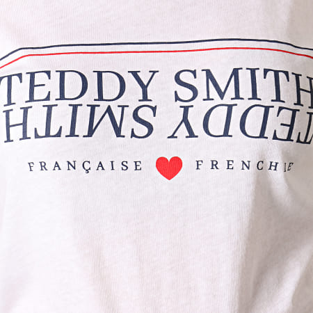 Teddy Smith - Tee Shirt Femme Trobali Blanc